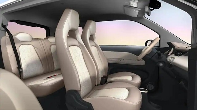 Không gian bên trong xe điện mini