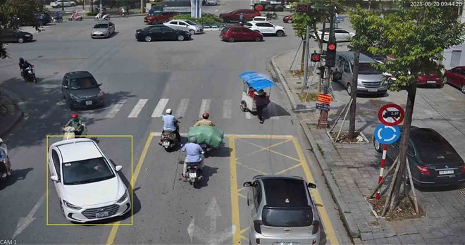 Một phương tiện vi phạm, bị phạt nguội. Ảnh: Phòng CSGT Công an tỉnh Bắc Ninh