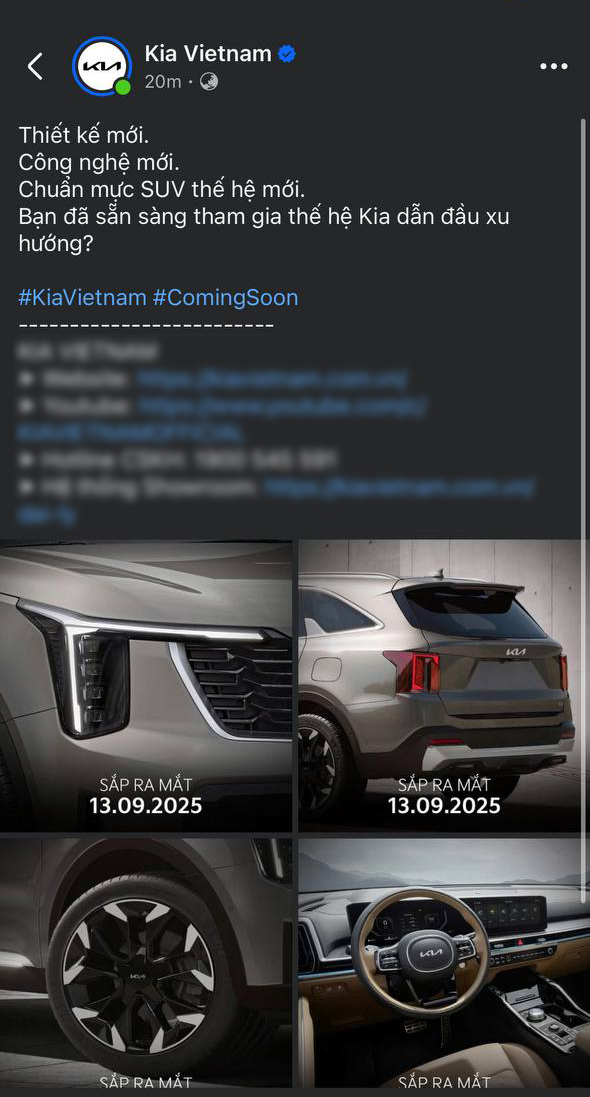 Khoang cabin Kia Sorento