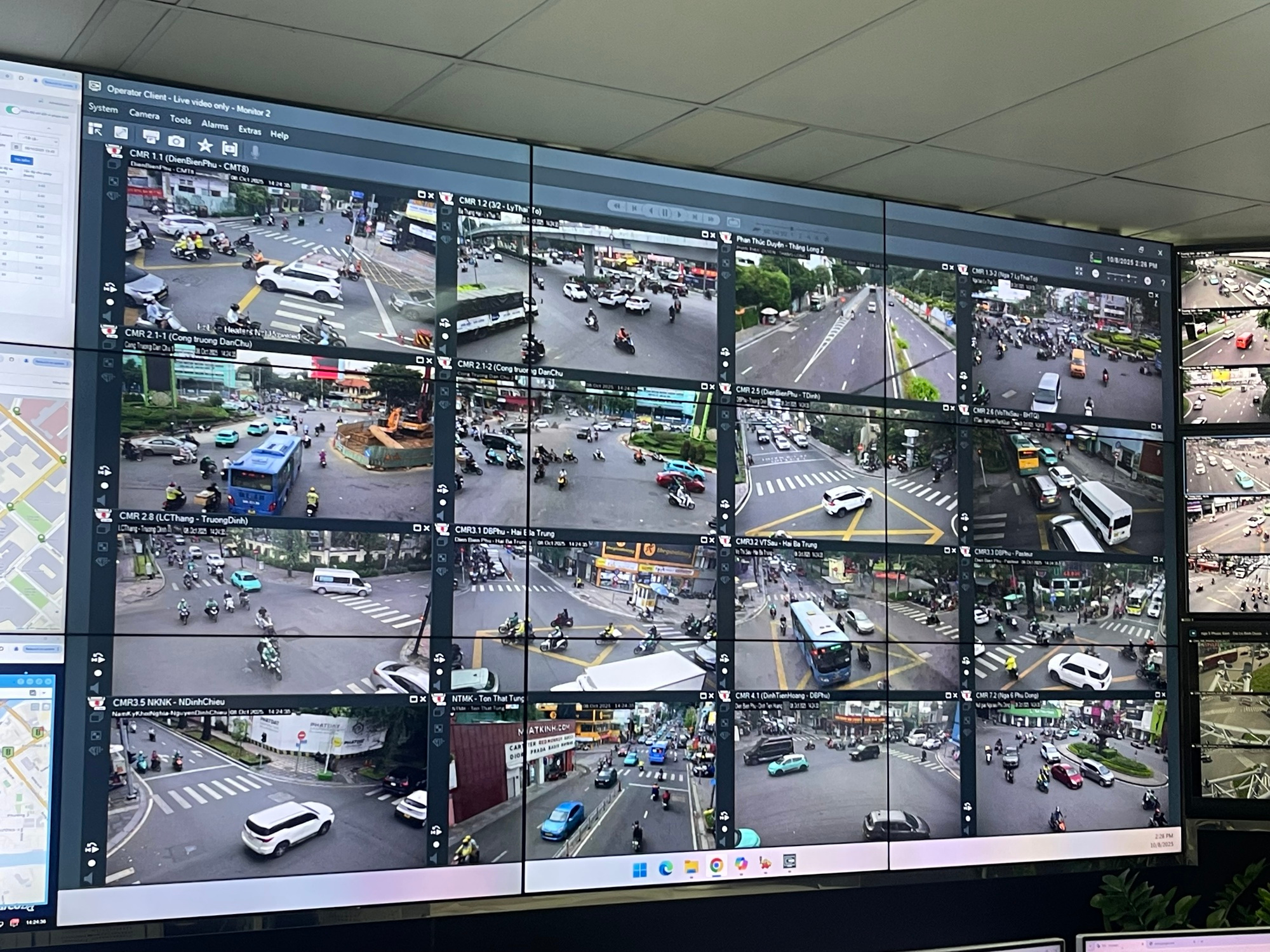 Camera AI được lắp đặt ở trung tâm TP.HCM