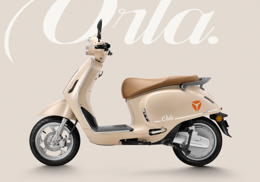 Xe Yadea Orla màu trắng hồng