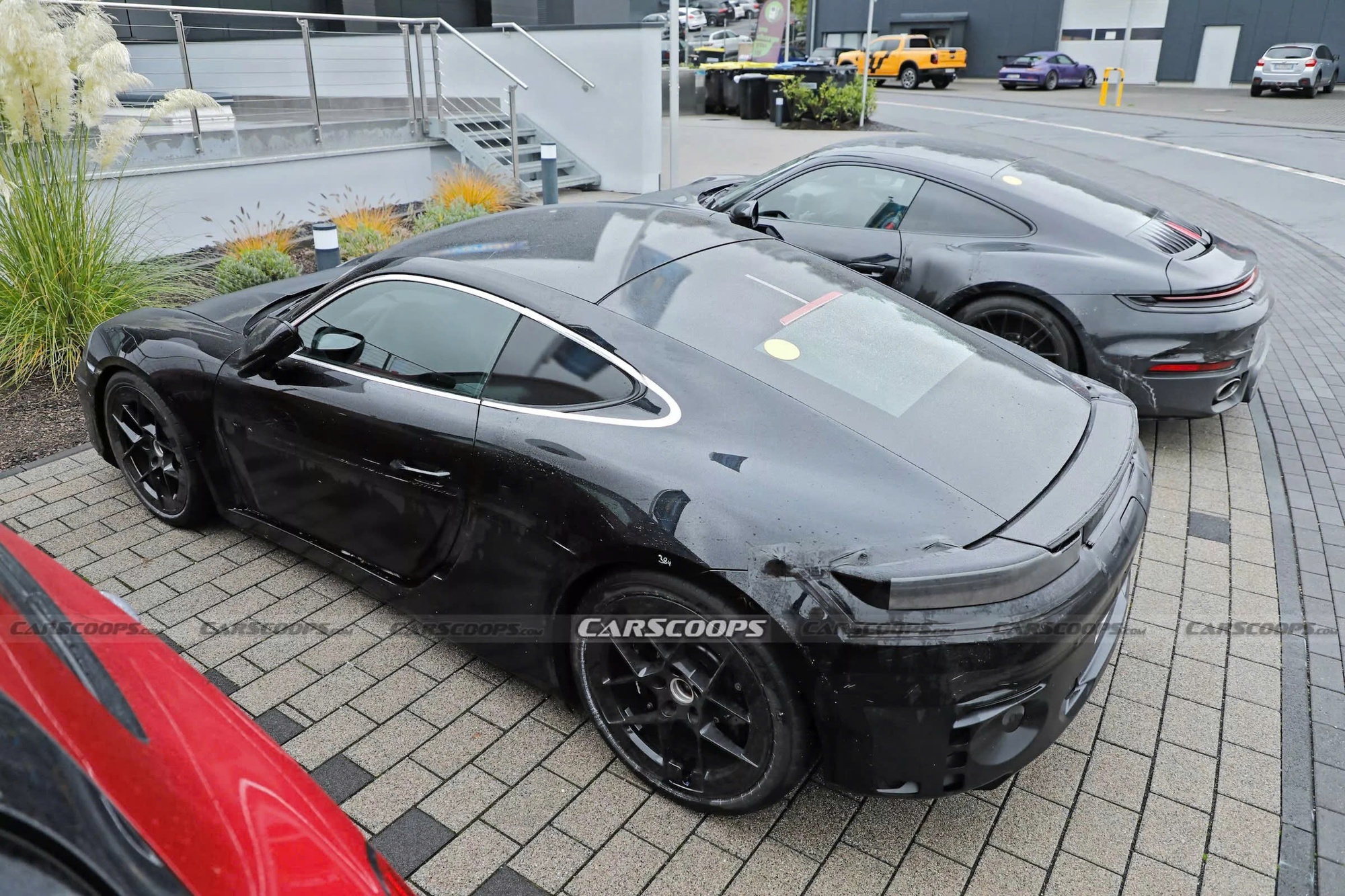 Porsche 718 EV dưới ánh sáng tự nhiên