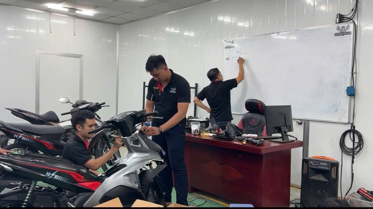 Hoán cải động cơ điện cho xe máy xăng