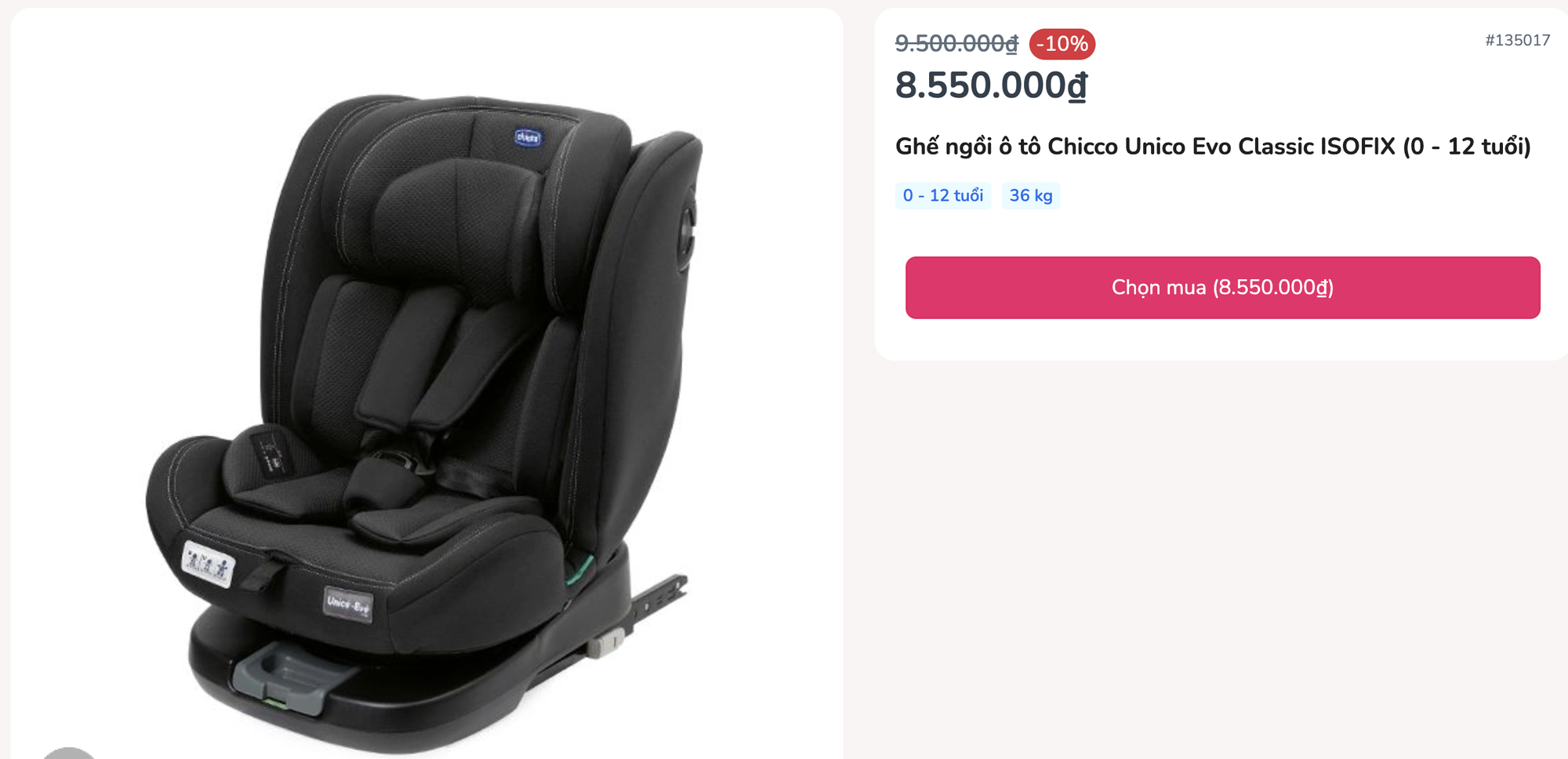 So sánh giá ghế ngồi ô tô trên các kênh bán hàng Biểu đồ so sánh giá ghế ô tô