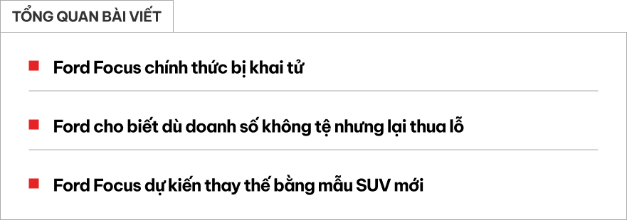 Ford Focus cuối cùng trên dây chuyền sản xuất