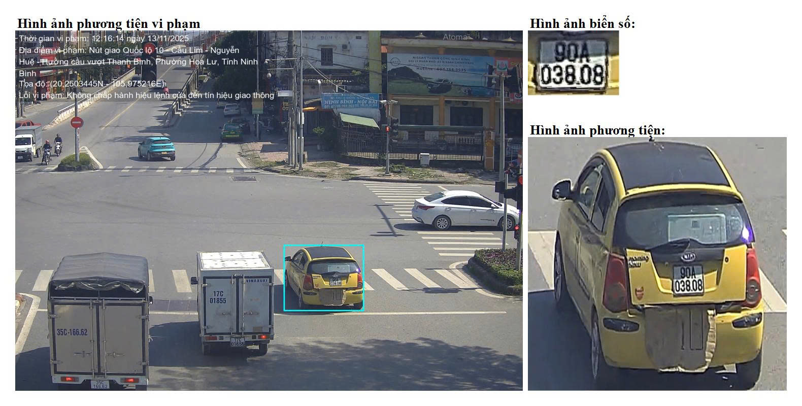 Phương tiện vi phạm lỗi vượt đèn đỏ Xe vượt đèn đỏ bị phạt theo Nghị định 168